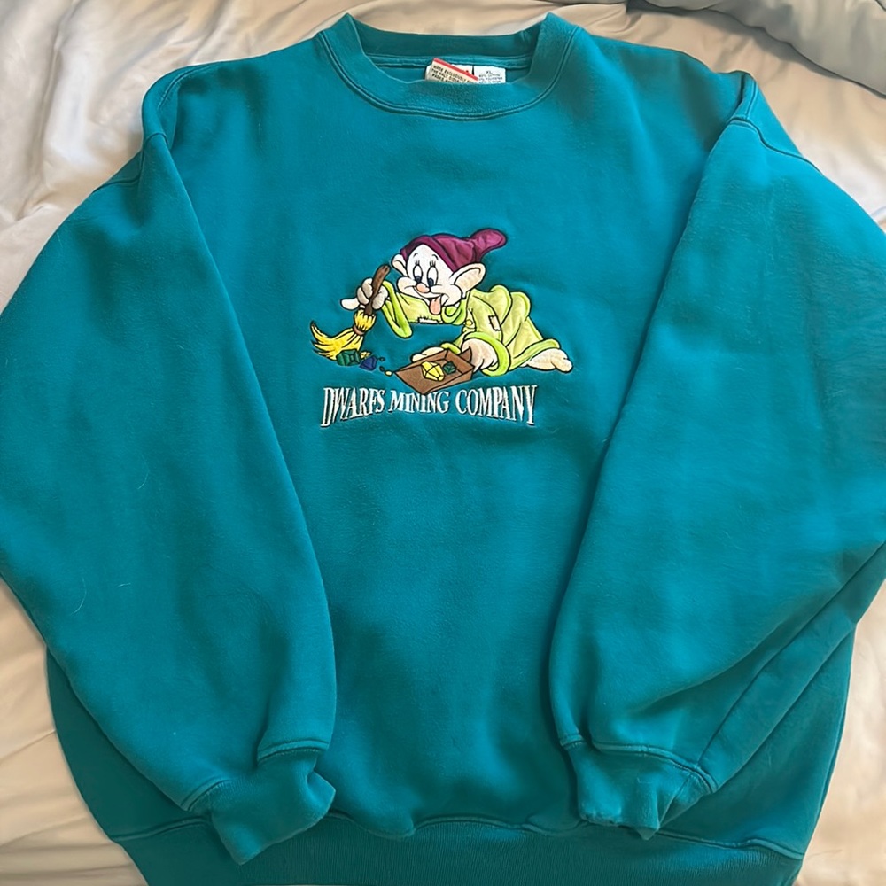 Disney Vintage Dopey Embroidered Sweatshirt Size XL SUPER SOFT